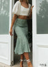 Boho Skirts in Green Garden For Women